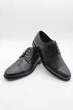 Black 100% Leather Lace-Up Classic Shoes 1033245177