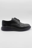 Black 100% Leather Analin Lace-Up Classic Shoes 1033245179