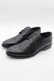 Black 100% Leather Lace-Up Classic Shoes 1033245176