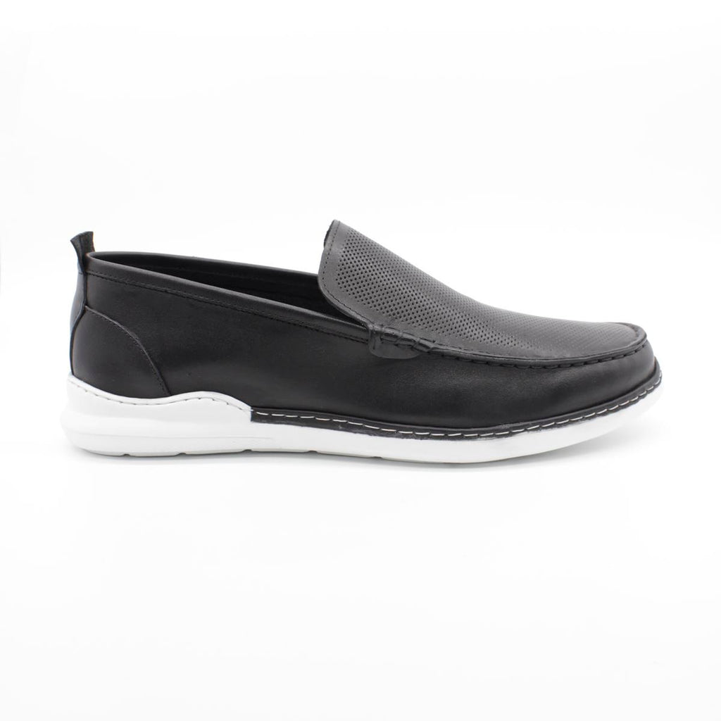 100% Genuine Leather Aniline Laceless Casual Shoes with EVA Sole (Model 1033250170)