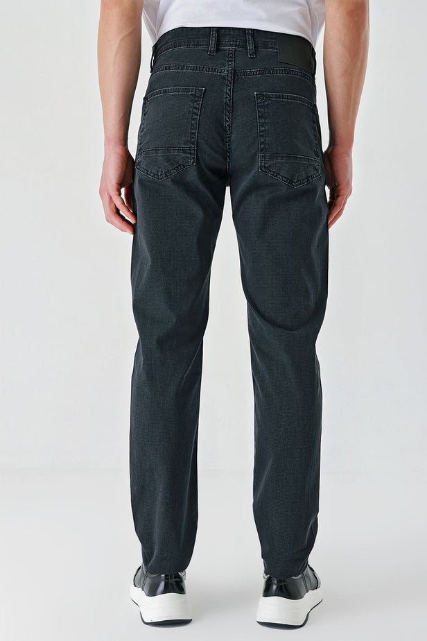 IMZA Men's Dobby Slim Fit 5-Pocket Casual Denim Pants – 1023240157