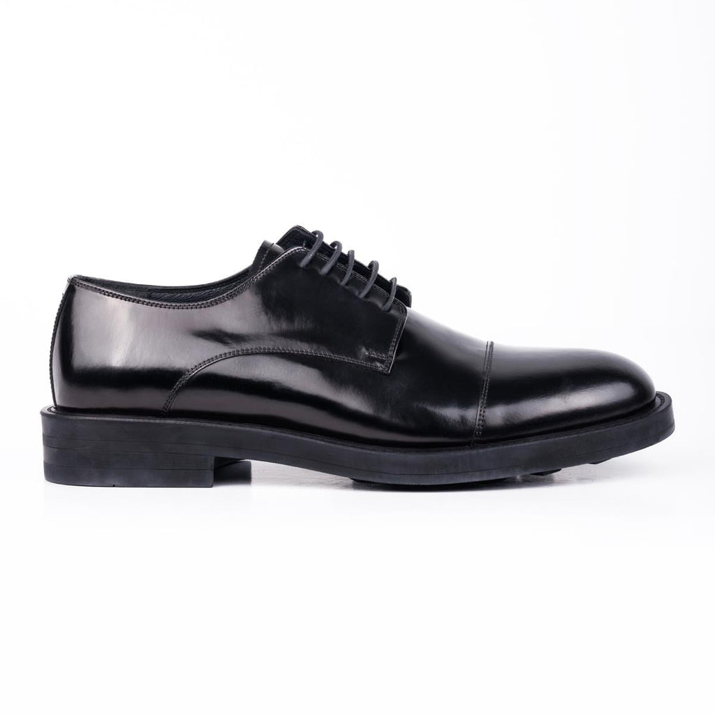 Black Genuine Leather Patent Neolite Sole Buckle Classic Shoes 1033230904
