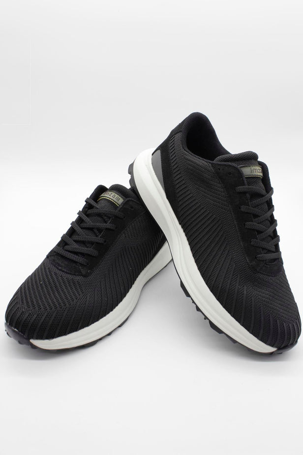 Black Lace-Up Casual Shoes 1033245153