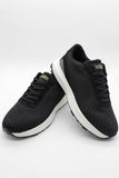 Black Lace-Up Casual Shoes 1033245153