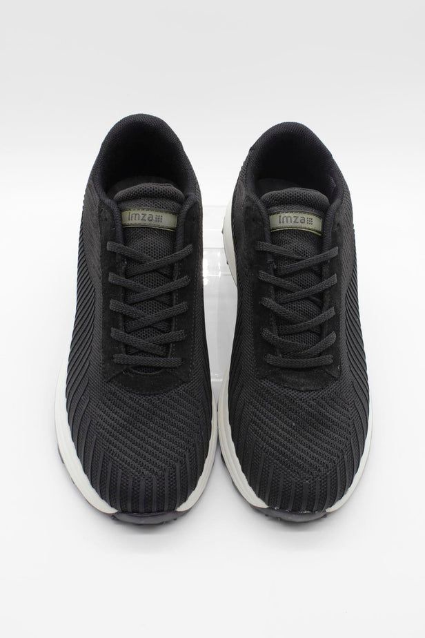 Black Lace-Up Casual Shoes 1033245153