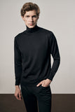 Turtleneck Pocketless Comfort Fit Classic Wool Knitwear 1012255004