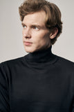 Turtleneck Pocketless Comfort Fit Classic Wool Knitwear 1012255004