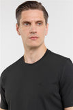 Short Sleeve Crew Neck Pocketless Standard Fit Knit T-Shirt 1011260151