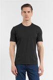 Short Sleeve Crew Neck Pocketless Standard Fit Knit T-Shirt 1011260151
