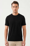 IMZA Men's Crew Neck Knitted Standard Fit Stretch T-Shirt – 1011260267