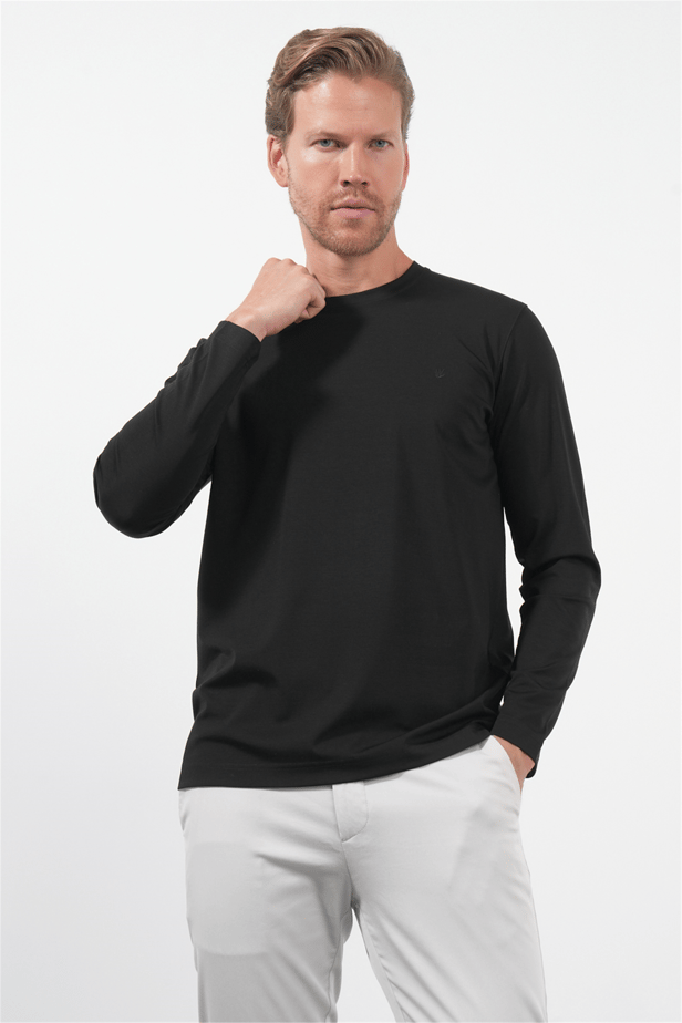 IMZA Men's Crew Neck Knitted Stretch Sweatshirt – 1013260150