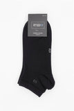 Black Seamless Bamboo Plain Bootie Socks 1060250152