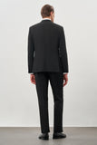 Black Solid Notch Lapel Stretch 6 Drop Slim Fit Classic Suit 1001245178