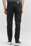 Black Cord Slim Fit Casual Denim Pants 1023245150