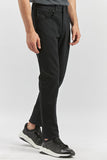 Black Cord Slim Fit Casual Denim Pants 1023245150
