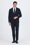 Plain Gabardine Mono Lapel 2 Button 6 Drop Comfort Fit Basic Suit 1001250010