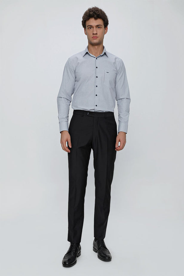 Black Stretch Side Pocket Slim Fit Classic Trousers 1003245013