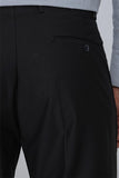 Black Stretch Side Pocket Slim Fit Classic Trousers 1003245013