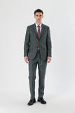 Checked Notch Lapel Stretch 6 Drop Comfort Fit Classic Suit 1001240165