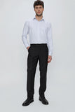 Black Stretch Side Pocket Gabardine Comfort Fit Classic Trousers 1003240005