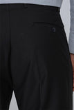 Black Stretch Side Pocket Slim Fit Classic Trousers 1003240013
