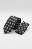 Black-Grey Patterned 6 cm Tie 1090260119