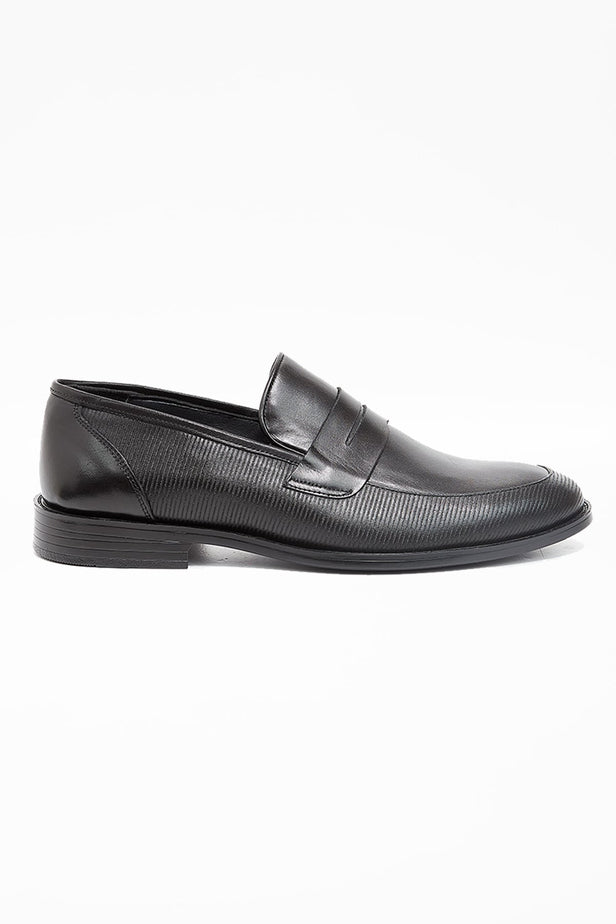 Black 100% Leather Aniline Classic Lace-Up Shoes 1033240175