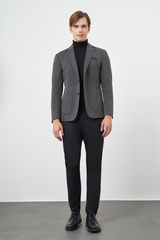 IMZA Men's Houndstooth Slim Fit Casual Blazer – 1002245150