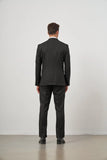 IMZA Men's Wool Blend Peak Lapel Slim Fit 3-Piece Classic Suit – 1001245153