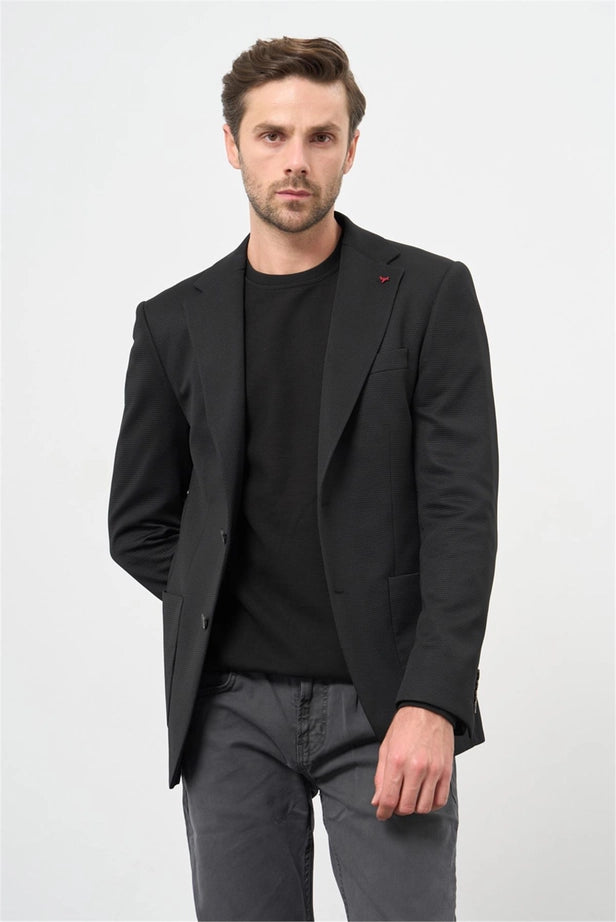 IMZA Men's Knitted Slim Fit Classic Blazer – 1002240250