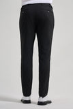 Self-Patterned Side Pocket Slim Fit Jogger Trousers 1003250161