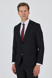 Black Peak Lapel Lined Double Vent Stretch 6 Drop Slim Fit Classic Suit 1001250162
