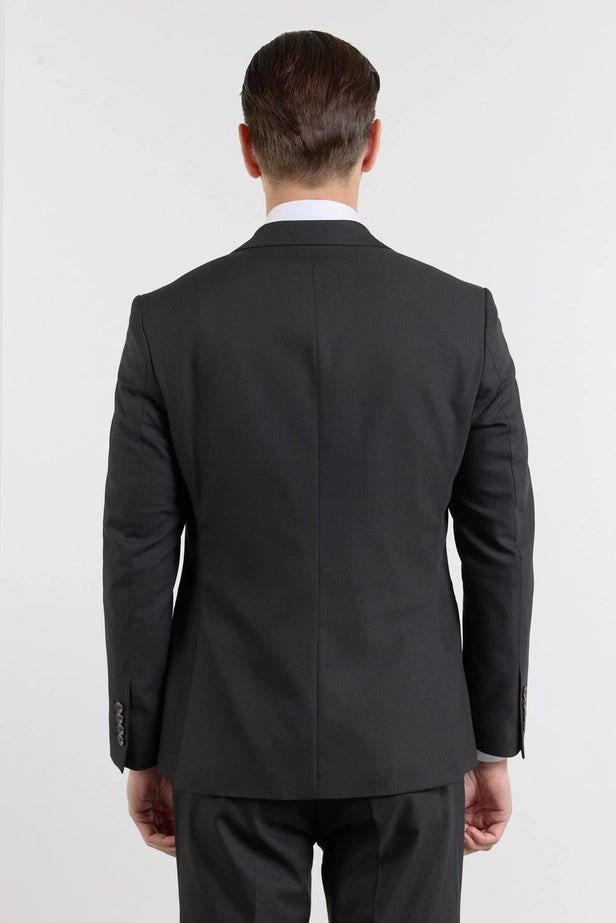 IMZA Men's Self-Patterned Peak Lapel Slim Fit Stretch Classic Suit – 1001260158