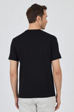 Short Sleeve Plain Crew Neck Pocketless Slim Fit Cotton T-Shirt 1011250158