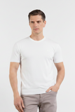 Short Sleeve Plain Crew Neck Pocketless Slim Fit T-Shirt 1011250179