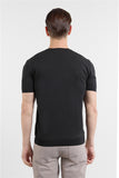 Short Sleeve Plain Crew Neck Pocketless Slim Fit T-Shirt 1011250179