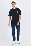 Short Sleeve Crew Neck Flap Pocket Oversize Cotton T-Shirt 1011250131