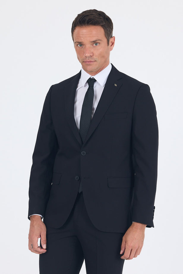IMZA Men's Mono Lapel Comfort Fit Stretch Classic Suit – 1001260010