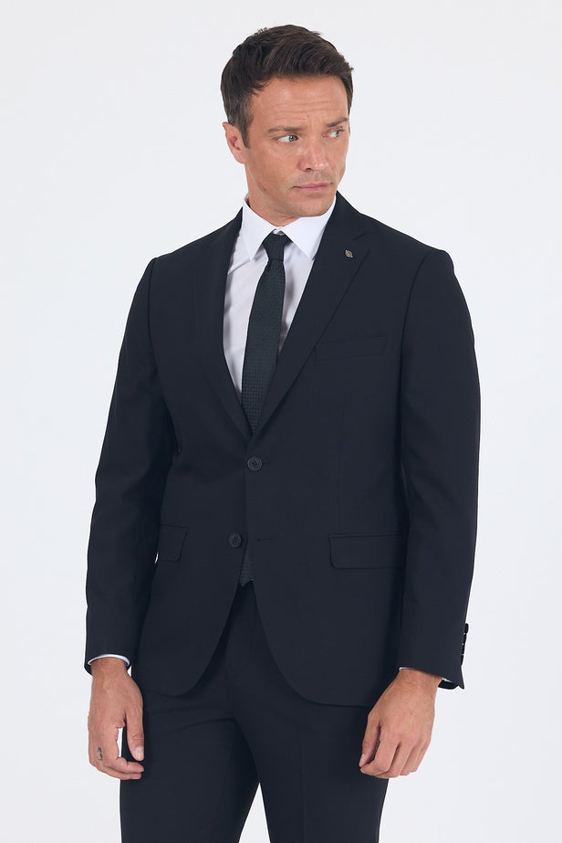 IMZA Men's Mono Lapel Comfort Fit Stretch Classic Suit – 1001260010