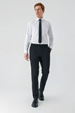Black Stretch Side Pocket Casual Comfort Fit Chino Trousers 1003240158