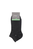 Black Bamboo Plain Bootie Socks 1060240106