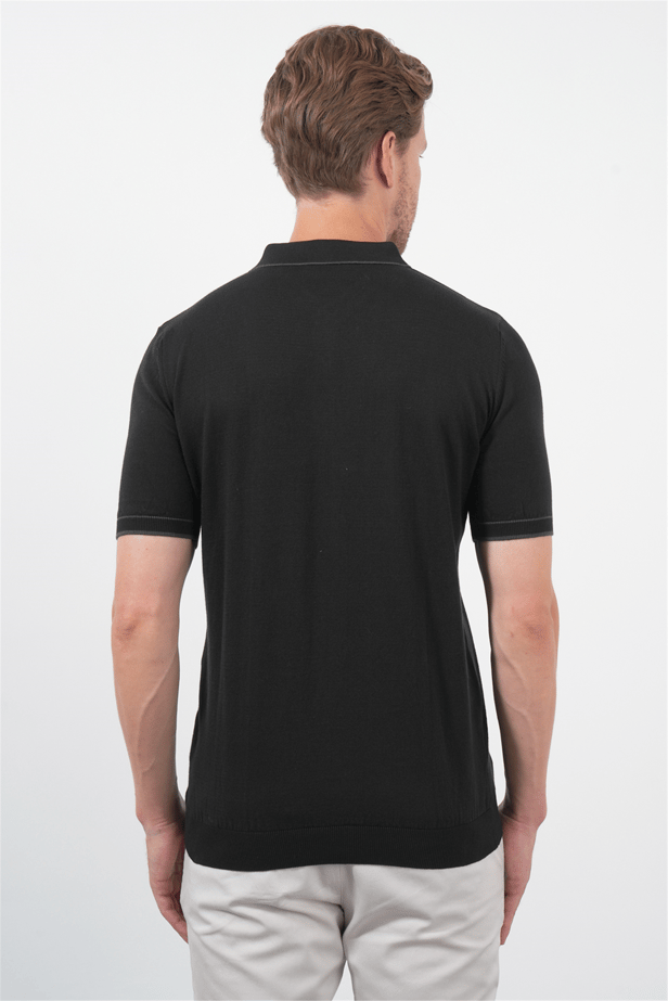 IMZA Men's Short-Sleeve Knitted Cotton Polo – 1012260151
