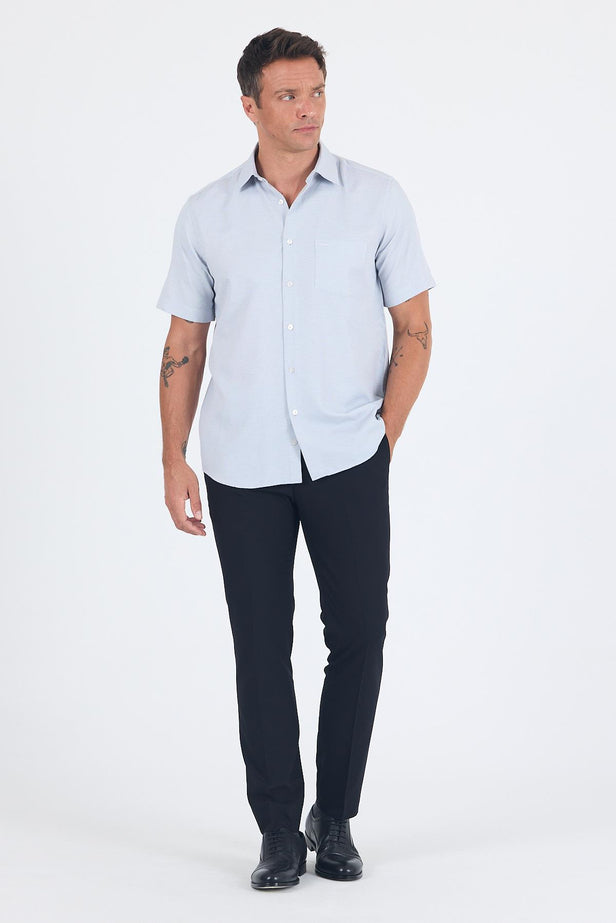 IMZA Men's Textured Comfort Fit Casual Shirt – 1004250263