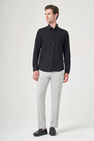 IMZA Men's Tulum Collar Knitted Slim Fit Classic Shirt – 1004260208