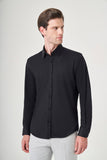 IMZA Men's Tulum Collar Knitted Slim Fit Classic Shirt – 1004260208