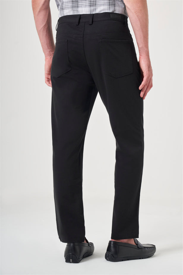 IMZA Men's Knitted Slim Fit Casual 5-Pocket Pants – 1003260906