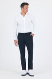 Side Pocket Casual Slim Fit Trousers 1003250163