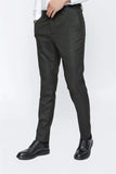 Stretch Side Pocket Self Patterned Flannel Slim Fit Trousers 1003225167