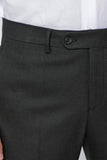 Stretch Side Pocket Self Patterned Flannel Slim Fit Trousers 1003225167
