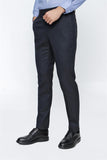 Stretch Side Pocket Self Patterned Flannel Slim Fit Trousers 1003225167